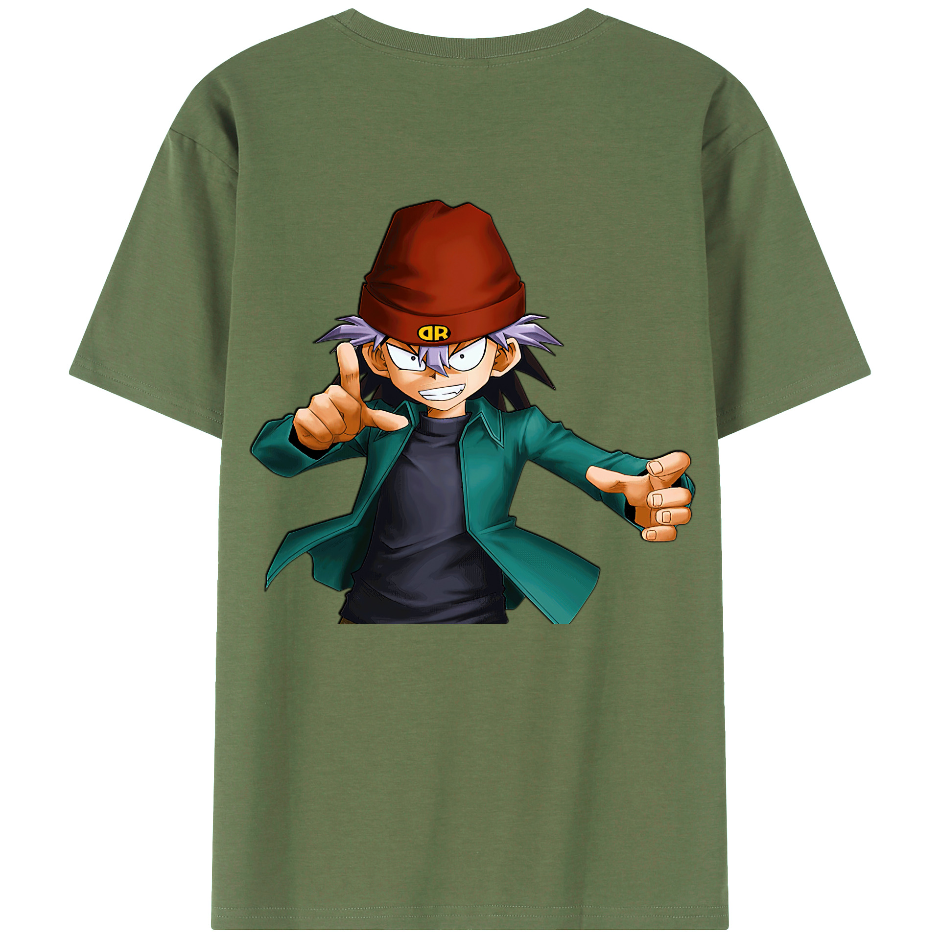 （画像用） 遊☆戯☆王 Yu-Gi-Oh! 綿100％ メンズ半袖Tシャツ（バックプリント） 通気性